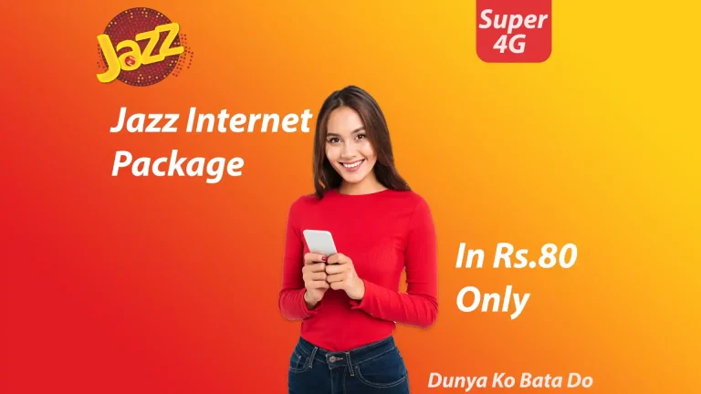 JAZZ INTERNET PACKAGE IN 80 RUPEES