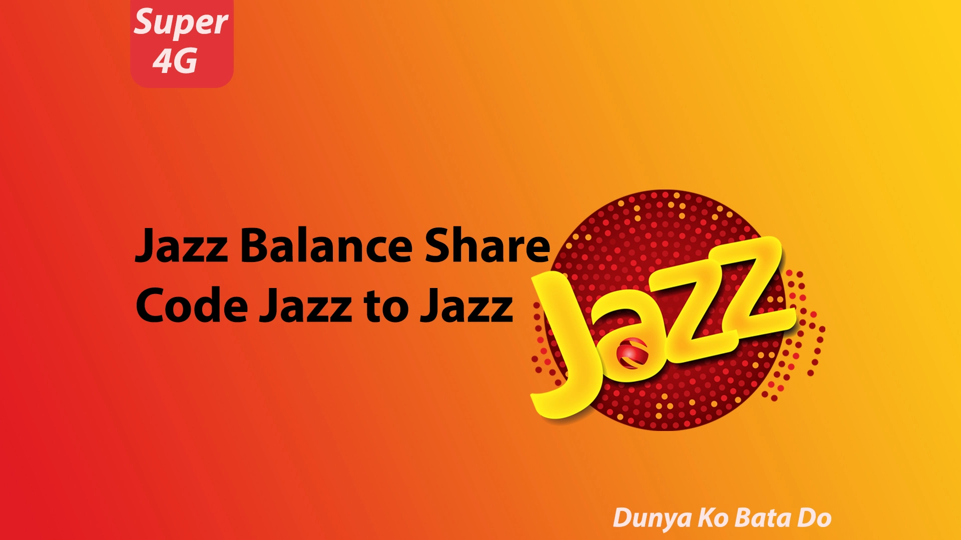 Jazz Balance Share Code