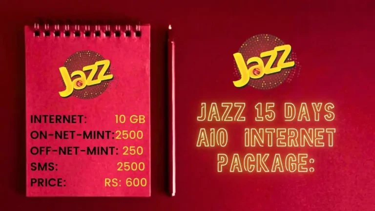 jazz 15 days AIO internet package