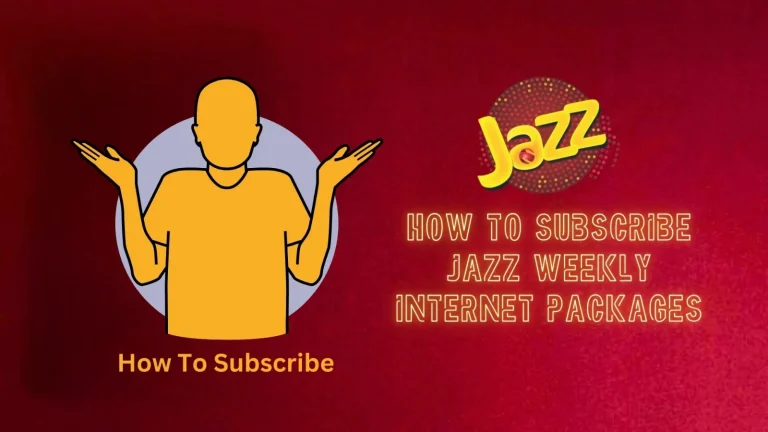 HOW TO SUBSCRIBE JAZZ WEEKLY INTERNET PACKAGES