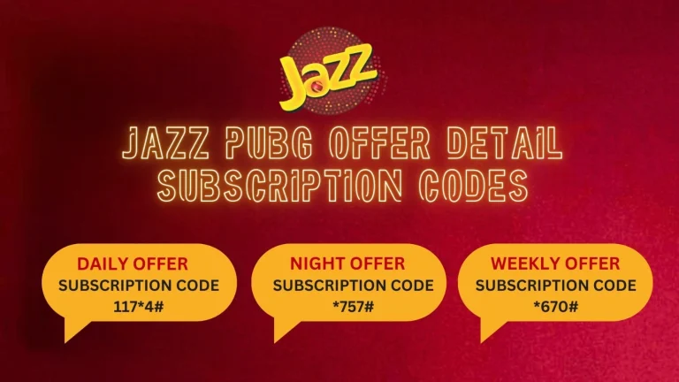 JAZZ PUBG OFFER DETAILS