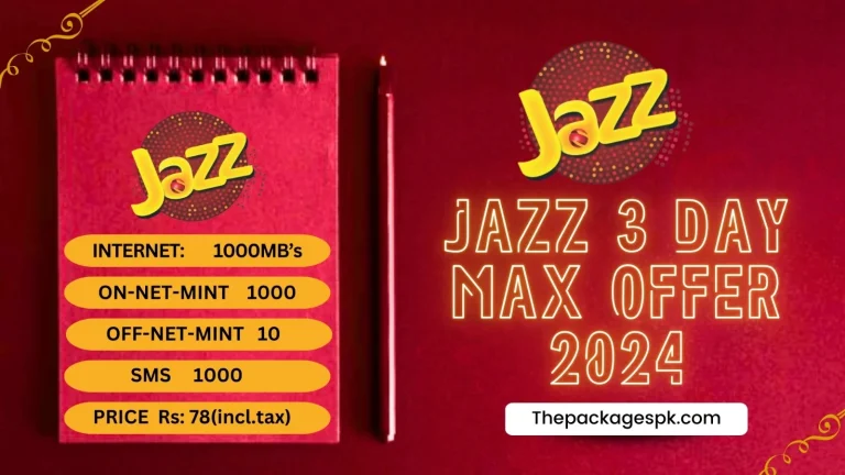 Jazz 3 Day Max Offer Detail & Price