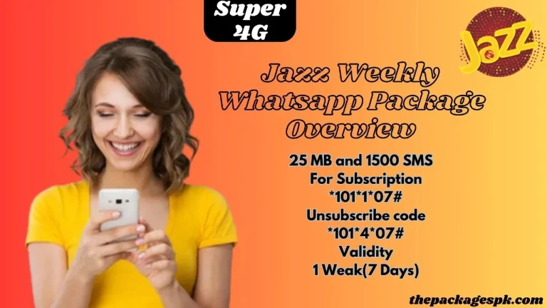 Jazz Weekly Whatsapp Package Details about this package