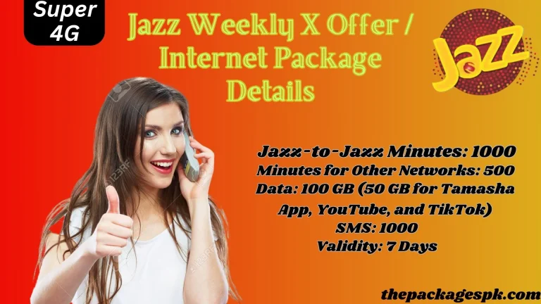 Jazz Weekly X Offer Internet Package Details